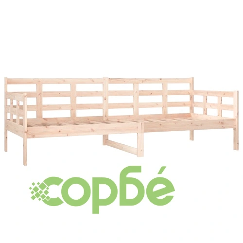 Дневно легло, борово дърво масив, 80x200 см ➤ топ цена ➤ sorbe.bg