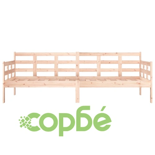 Дневно легло, борово дърво масив, 80x200 см ➤ топ цена ➤ sorbe.bg