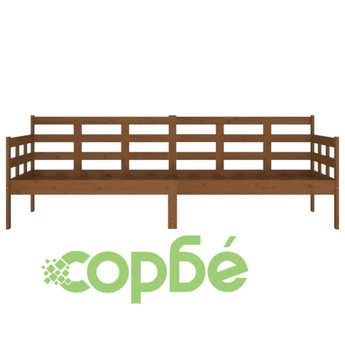 Дневно легло, меденокафяво, борово дърво масив, 80x200 см ➤ топ цена ➤ sorbe.bg