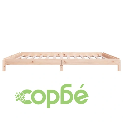 Стифиращо легло 90x200 см масивно борово дърво ➤ топ цена ➤ sorbe.bg