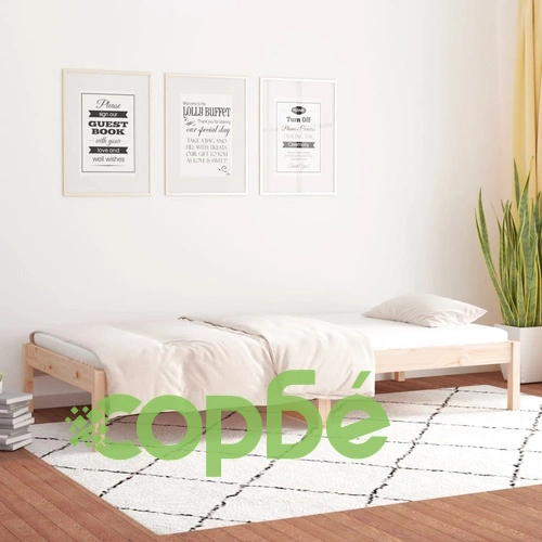 Дневно легло без матрак, 90x200 см, борово дърво масив ➤ топ цена ➤ sorbe.bg