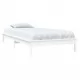 Рамка за легло, бяла, 75x190 см, бор масив, 2FT6 Small Single