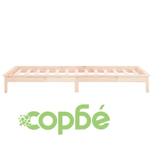 Рамка за легло с LED осветление 90x200 см масивно дърво ➤ топ цена ➤ sorbe.bg