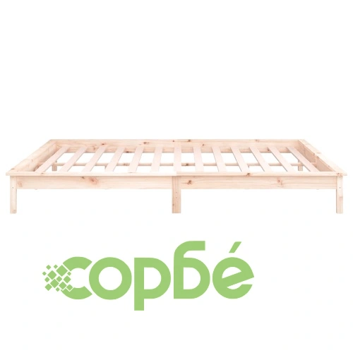 LED рамка за легло 150x200 см King Size масивно дърво ➤ топ цена ➤ sorbe.bg