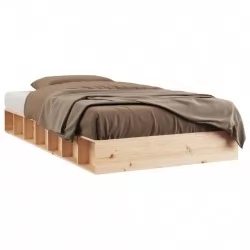 рамка за легло 90x190 см 3FT Single масивна дървесина