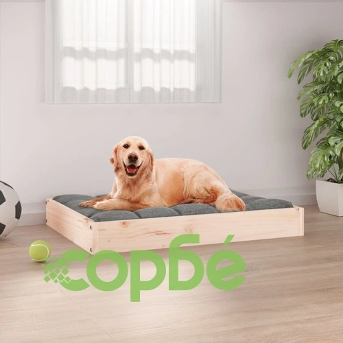 Кучешко легло, 71,5x54x9 см, борова дървесина масив ➤ топ цена ➤ sorbe.bg