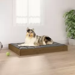 Кучешко легло, меденокафяво, 91,5x64x9 см, бор масив
