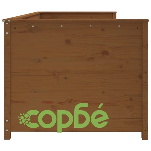 Дневно легло, меденокафяво, борово дърво масив, 100x200 см ➤ топ цена ➤ sorbe.bg