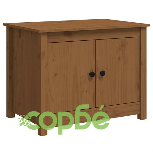 Кафе маса, меденокафява, 71x49x55 см, борово дърво масив ➤ топ цена ➤ sorbe.bg