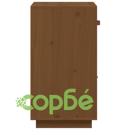 Сайдборд, меденокафяв, 34x40x75 см, бор масив ➤ топ цена ➤ sorbe.bg