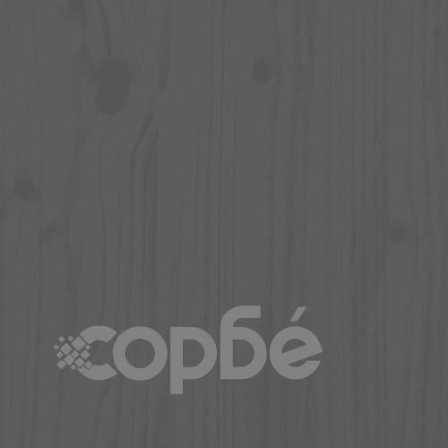Сайдборд, сив, 100x40x75 см, бор масив ➤ топ цена ➤ sorbe.bg