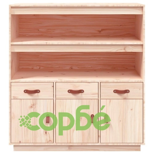 Висок шкаф, 100x40x108,5 см, борово дърво масив ➤ топ цена ➤ sorbe.bg