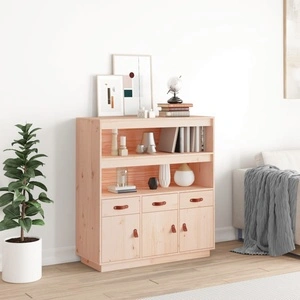 Висок шкаф, 100x40x108,5 см, борово дърво масив