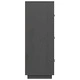 Висок шкаф, сив, 67x40x108,5 см, борово дърво масив