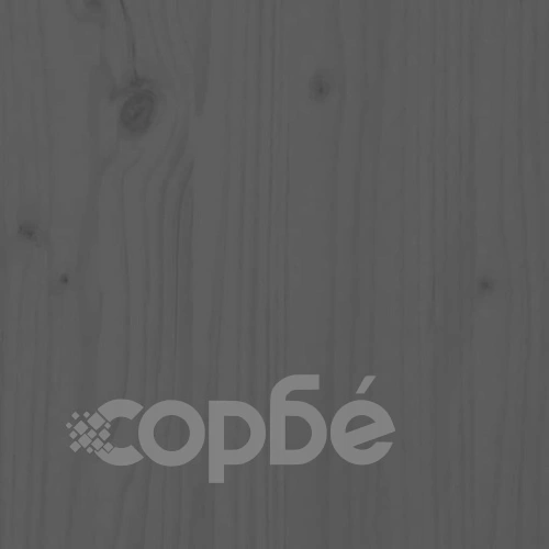 Пейка за обувки сива 100x34x45 см масивна борова дървесина ➤ топ цена ➤ sorbe.bg