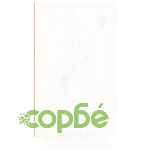 Шкаф за вино, бял, 23x34x61 см, борово дърво масив ➤ топ цена ➤ sorbe.bg