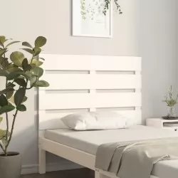 Табла за спалня, бяла, 90x3x80 см, бор масив