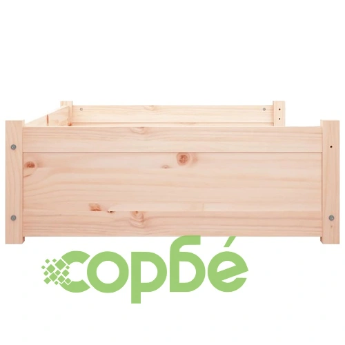 Кучешко легло, 95,5x65,5x28 см, борово дърво масив ➤ топ цена ➤ sorbe.bg