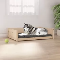 Кучешко легло, 105,5x75,5x28 см, борово дърво масив