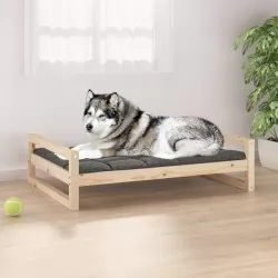 Кучешко легло, 105,5x75,5x28 см, борово дърво масив