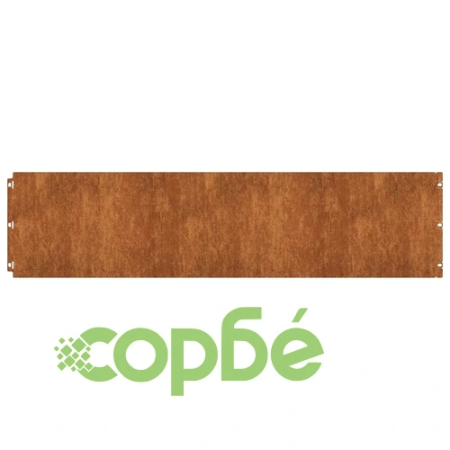 Градински кантове 10 бр 25x103 см гъвкави кортенова стомана ➤ топ цена ➤ sorbe.bg