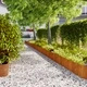 Градински кантове 10 бр 25x103 см гъвкави кортенова стомана