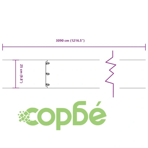 Градински кантове 30 бр 25x103 см гъвкави кортенова стомана ➤ топ цена ➤ sorbe.bg