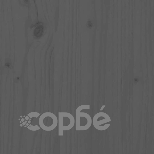 Дневно легло, сиво, 90x190 см, борово дърво масив ➤ топ цена ➤ sorbe.bg