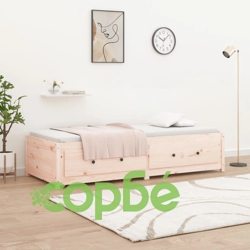 Дневно легло 75x190 см Small Single борово дърво масив ➤ топ цена ➤ sorbe.bg