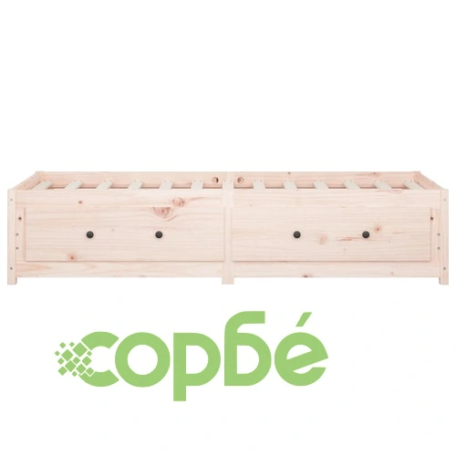 Дневно легло 75x190 см Small Single борово дърво масив ➤ топ цена ➤ sorbe.bg