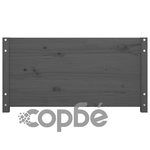 Дневно легло сиво 75x190 см Small Single бор масив ➤ топ цена ➤ sorbe.bg