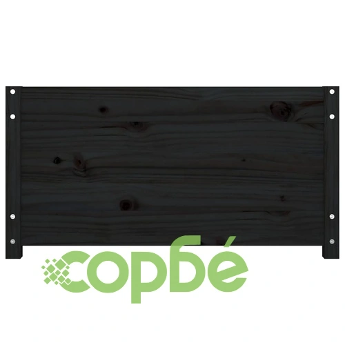 Дневно легло черно 75x190 см Small Single бор масив ➤ топ цена ➤ sorbe.bg