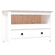 ТВ шкаф, бял, 79x35x52 см, бор масив