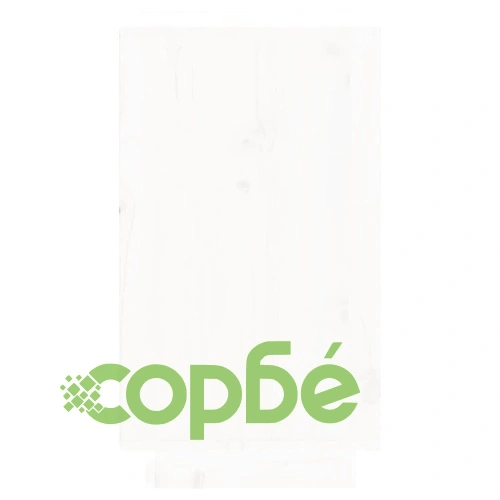 Шкаф за вино, бял, 55,5x34x61 см, борово дърво масив ➤ топ цена ➤ sorbe.bg