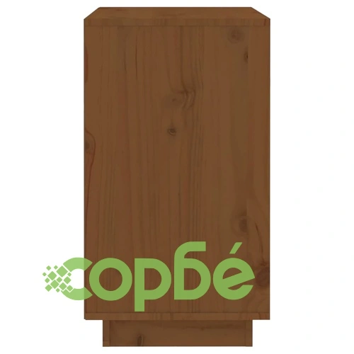 Шкаф за вино меденокафяв 55,5x34x61 см масивна дървесина бор ➤ топ цена ➤ sorbe.bg