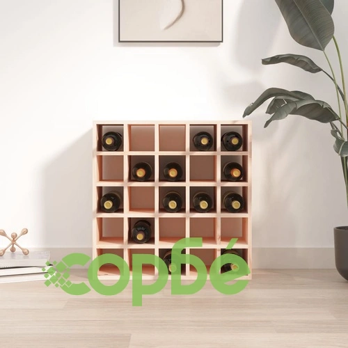 Шкаф за вино, 56x25x56 см, борово дърво масив ➤ топ цена ➤ sorbe.bg