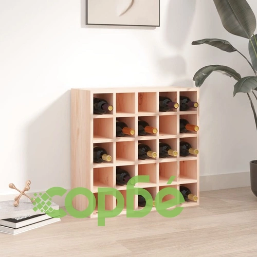 Шкаф за вино, 56x25x56 см, борово дърво масив ➤ топ цена ➤ sorbe.bg