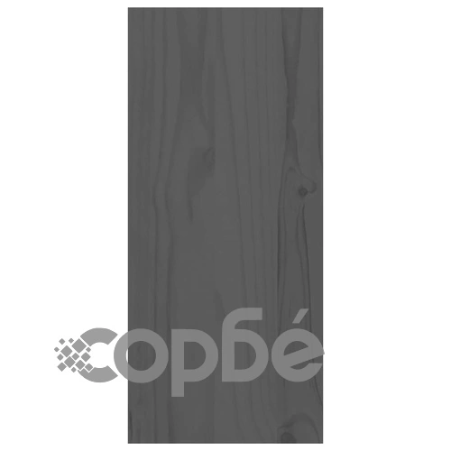 Шкаф за вино, сив, 56x25x56 см, борово дърво масив ➤ топ цена ➤ sorbe.bg