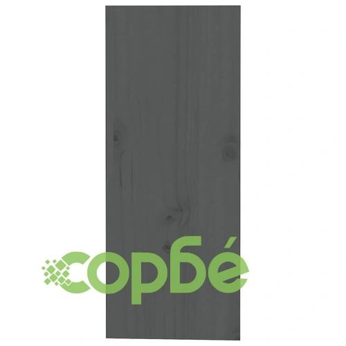 Шкаф за вино, сив, 62x25x62 см, борово дърво масив ➤ топ цена ➤ sorbe.bg