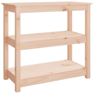 Конзолна маса, 80x40x74 см, борово дърво масив