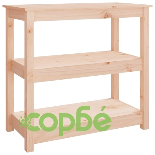 Конзолна маса, 80x40x74 см, борово дърво масив ➤ топ цена ➤ sorbe.bg