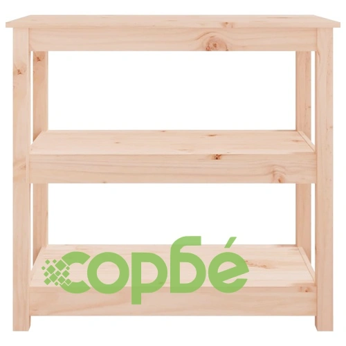 Конзолна маса, 80x40x74 см, борово дърво масив ➤ топ цена ➤ sorbe.bg