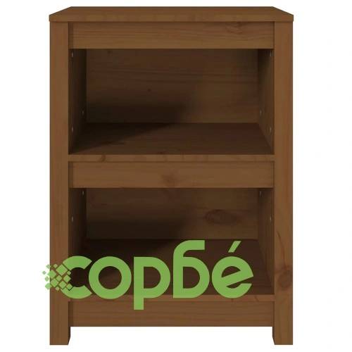 Библиотека, меденокафява, 50x35x68 см, бор масив ➤ топ цена ➤ sorbe.bg