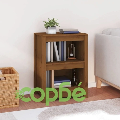 Библиотека, меденокафява, 50x35x68 см, бор масив ➤ топ цена ➤ sorbe.bg