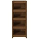 Библиотека, меденокафява, 50x35x125,5 см, бор масив