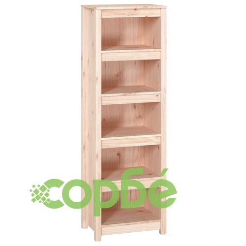 Библиотека, 50x35x154 см, борово дърво масив ➤ топ цена ➤ sorbe.bg