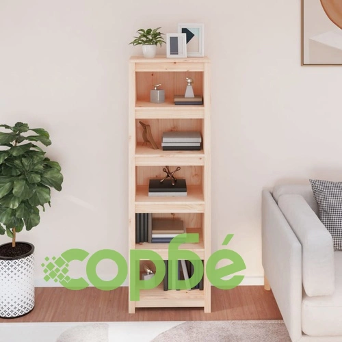 Библиотека, 50x35x154 см, борово дърво масив ➤ топ цена ➤ sorbe.bg