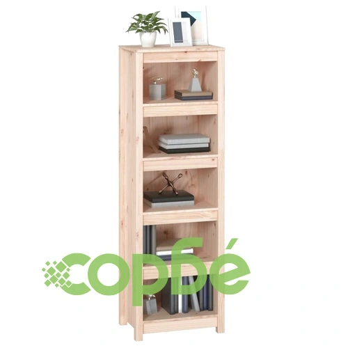 Библиотека, 50x35x154 см, борово дърво масив ➤ топ цена ➤ sorbe.bg