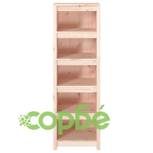 Библиотека, 50x35x154 см, борово дърво масив ➤ топ цена ➤ sorbe.bg