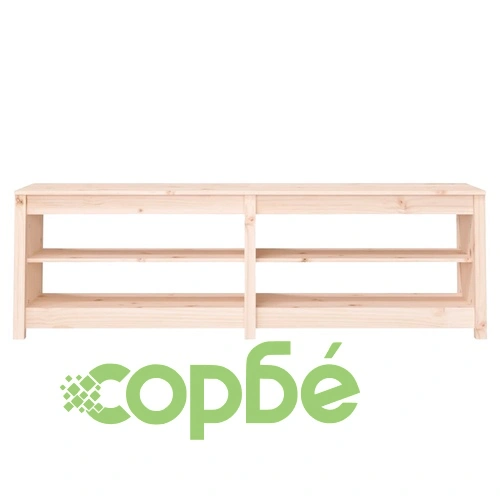Пейка за обувки 160x36,5x50 см масивна борова дървесина ➤ топ цена ➤ sorbe.bg